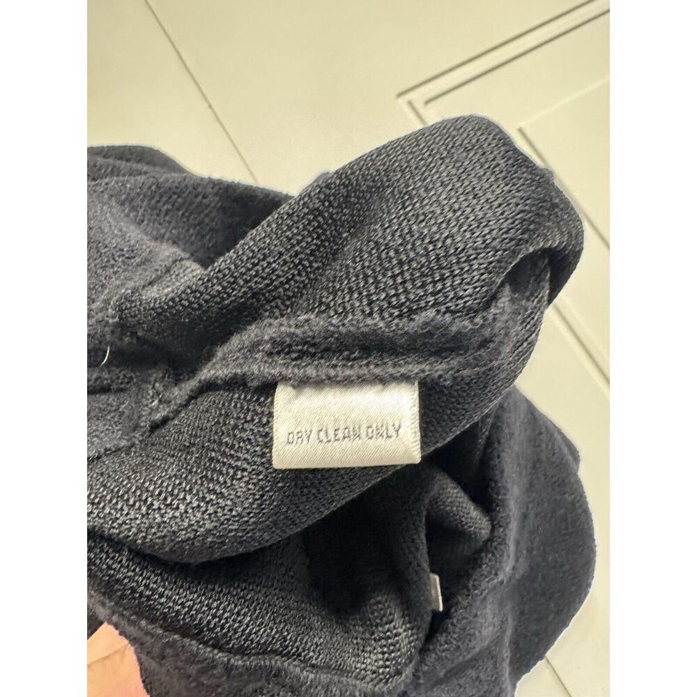 St John Collection Wool Santana Black A Line Knit Pull On Pencil Skirt Size 2 - Picture 4 of 8